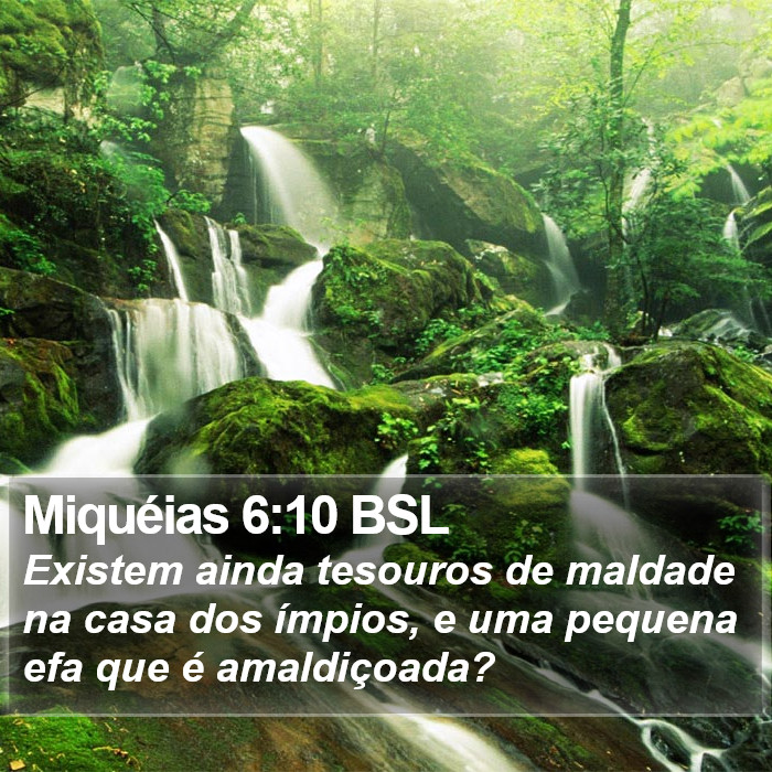 Miquéias 6:10 BSL Bible Study