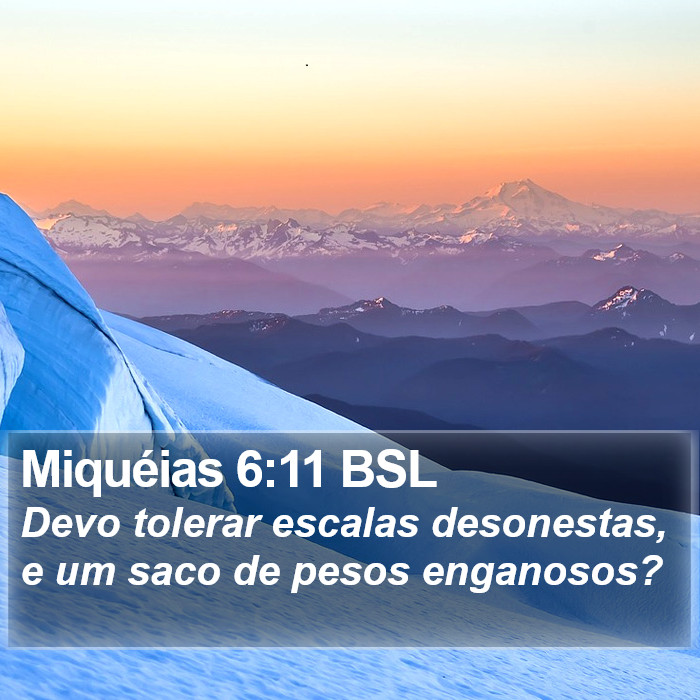 Miquéias 6:11 BSL Bible Study