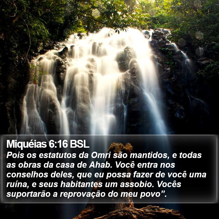 Miquéias 6:16 BSL Bible Study