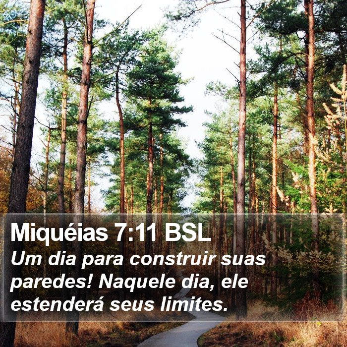 Miquéias 7:11 BSL Bible Study