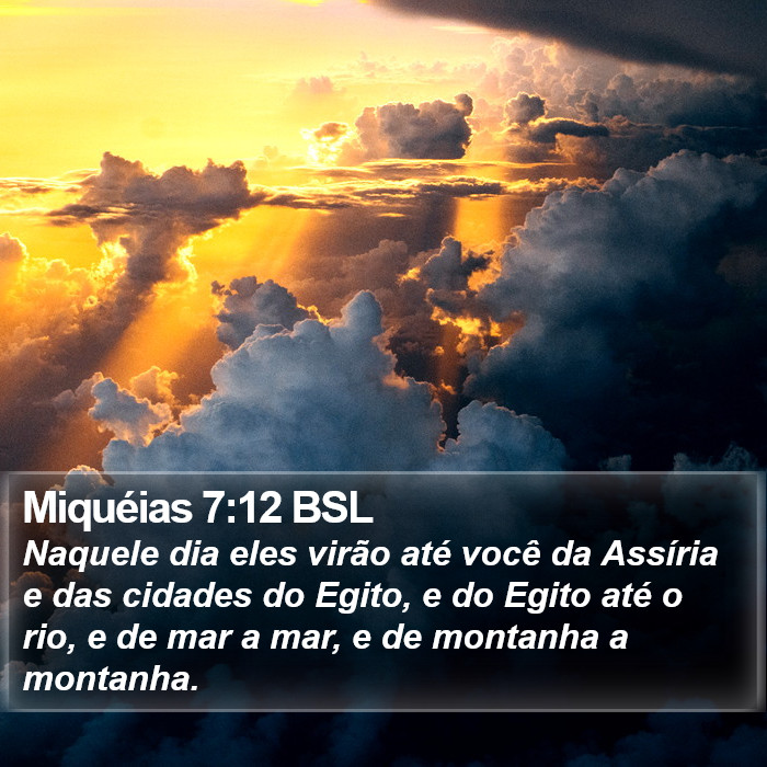 Miquéias 7:12 BSL Bible Study