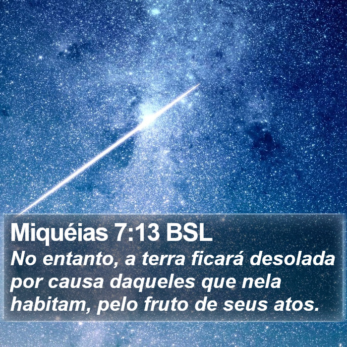 Miquéias 7:13 BSL Bible Study