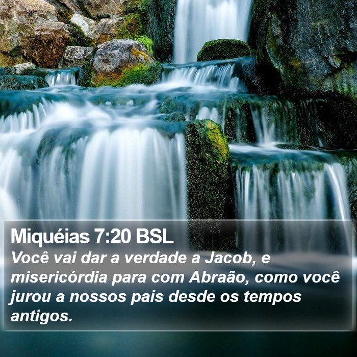 Miquéias 7:20 BSL Bible Study