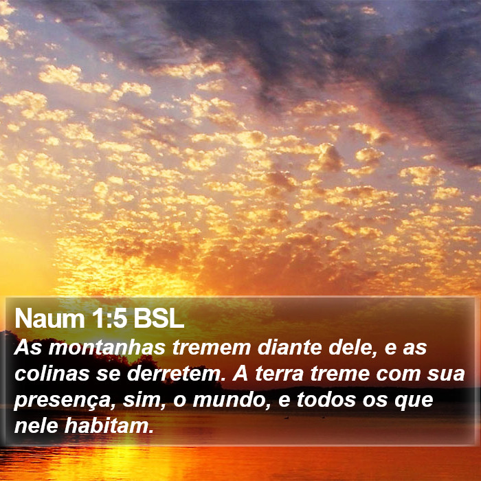 Naum 1:5 BSL Bible Study