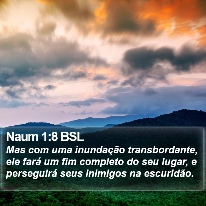 Naum 1:8 BSL Bible Study