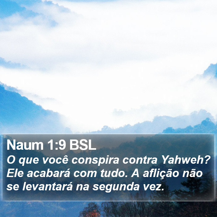 Naum 1:9 BSL Bible Study