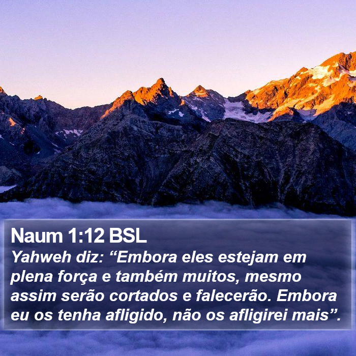 Naum 1:12 BSL Bible Study