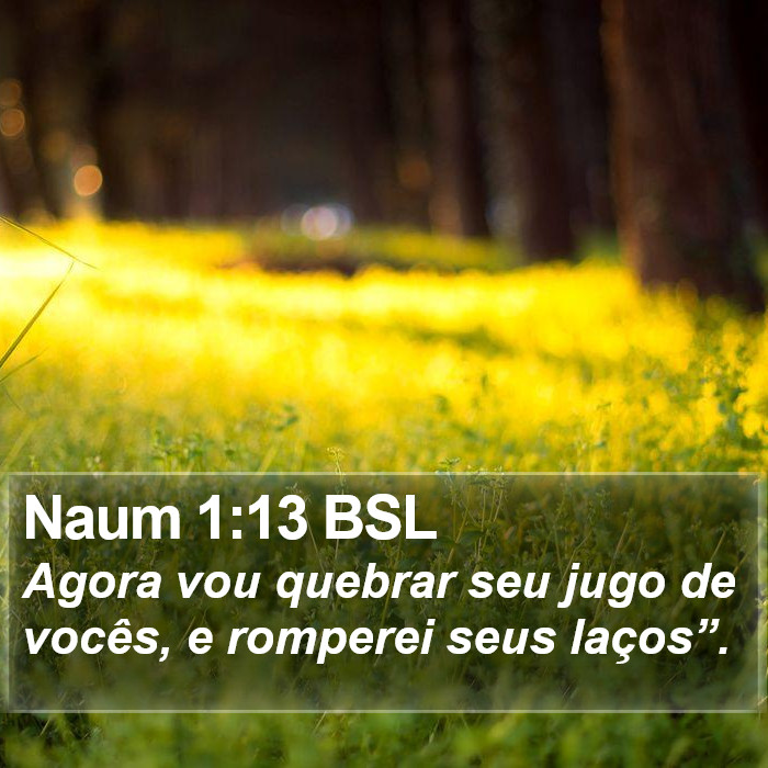 Naum 1:13 BSL Bible Study