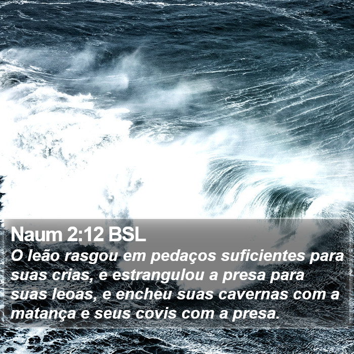 Naum 2:12 BSL Bible Study