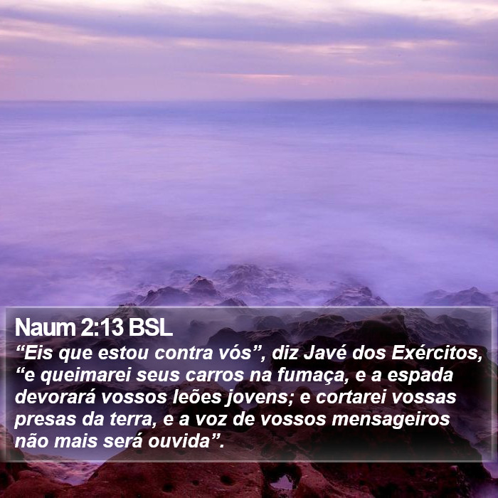 Naum 2:13 BSL Bible Study