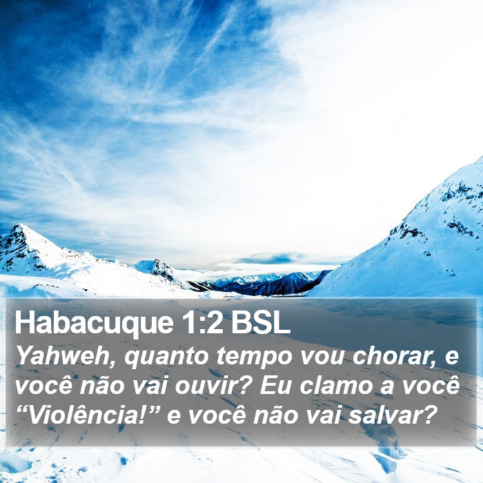 Habacuque 1:2 BSL Bible Study