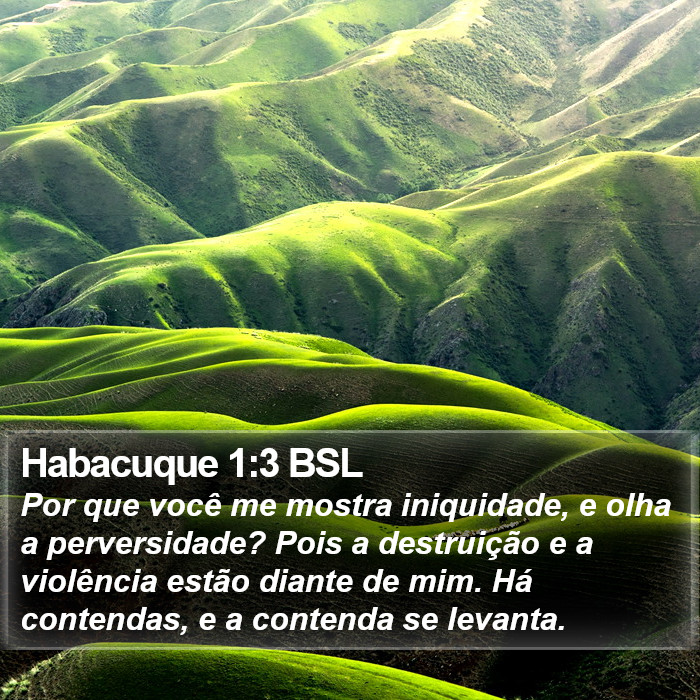 Habacuque 1:3 BSL Bible Study