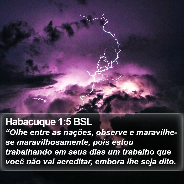 Habacuque 1:5 BSL Bible Study