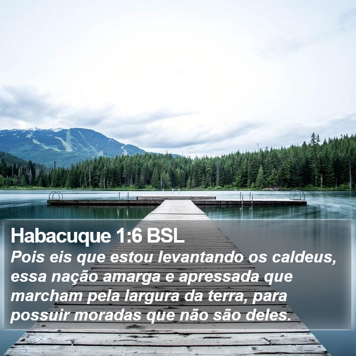 Habacuque 1:6 BSL Bible Study