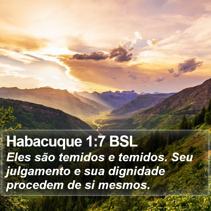 Habacuque 1:7 BSL Bible Study