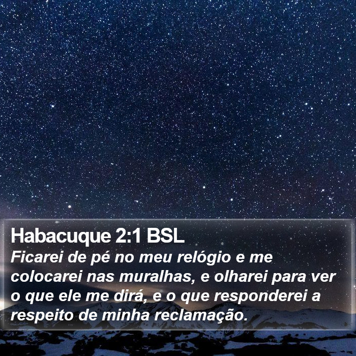 Habacuque 2:1 BSL Bible Study