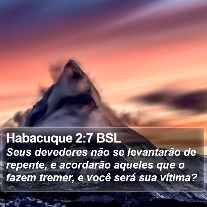 Habacuque 2:7 BSL Bible Study