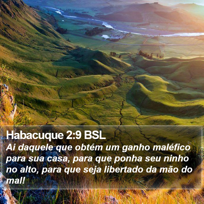 Habacuque 2:9 BSL Bible Study
