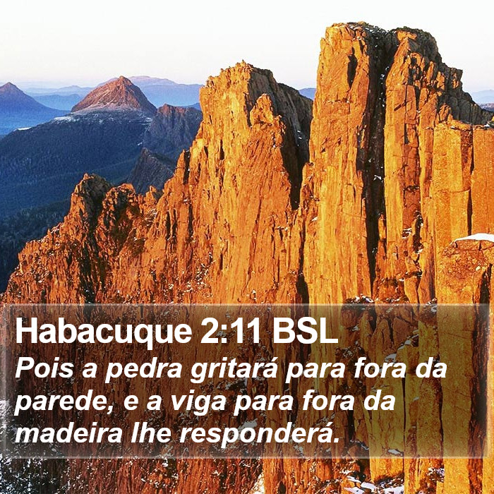 Habacuque 2:11 BSL Bible Study