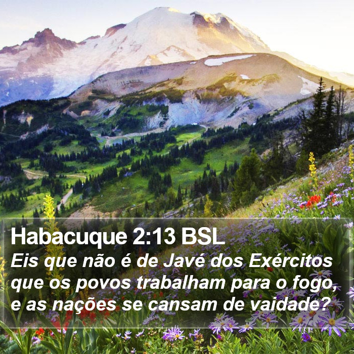 Habacuque 2:13 BSL Bible Study