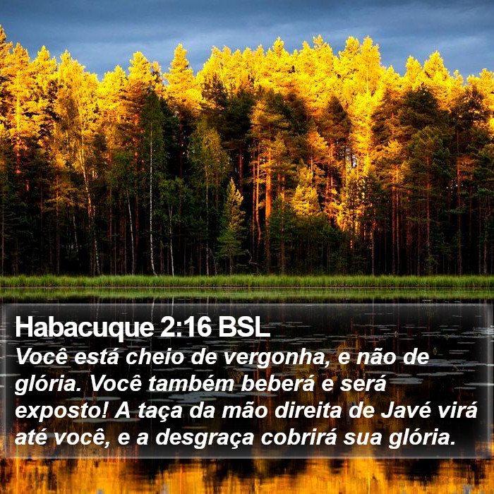 Habacuque 2:16 BSL Bible Study