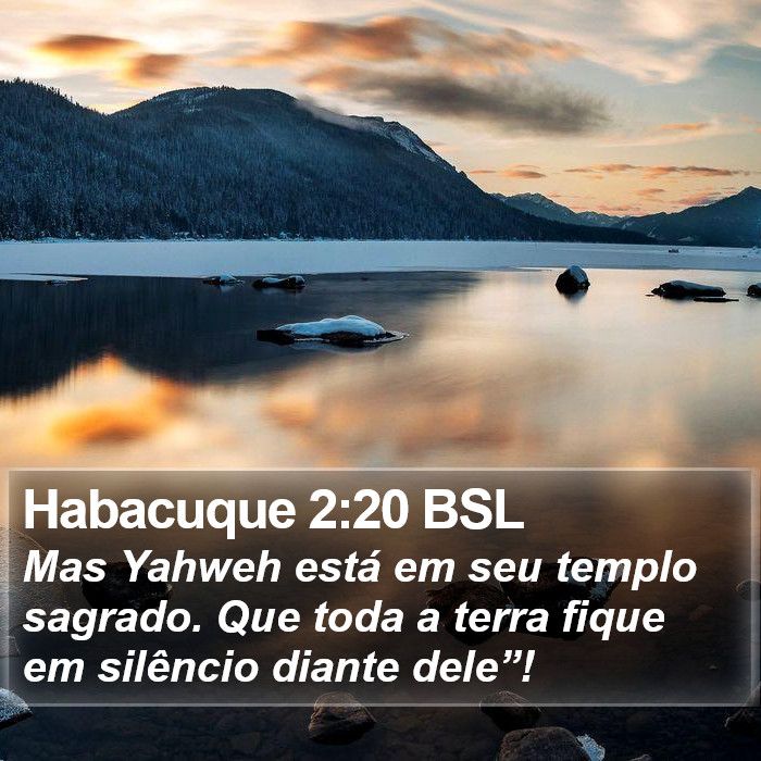 Habacuque 2:20 BSL Bible Study