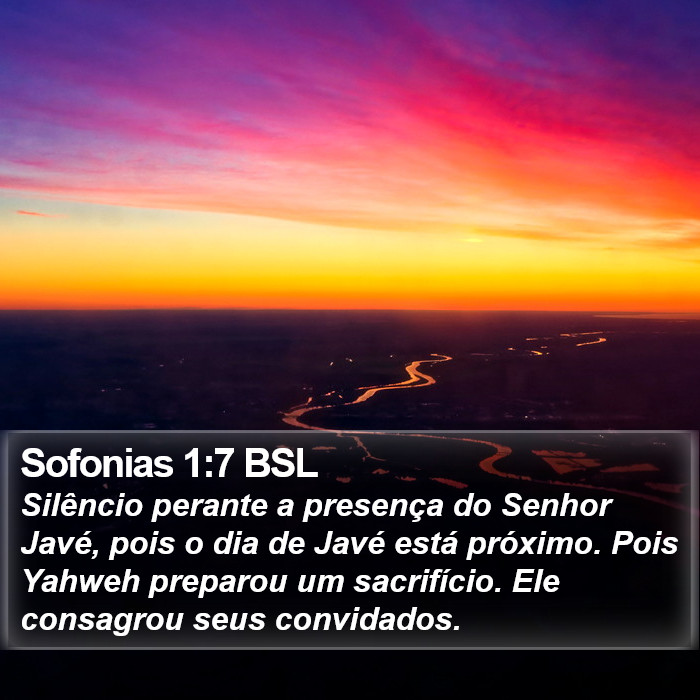 Sofonias 1:7 BSL Bible Study