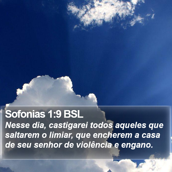 Sofonias 1:9 BSL Bible Study