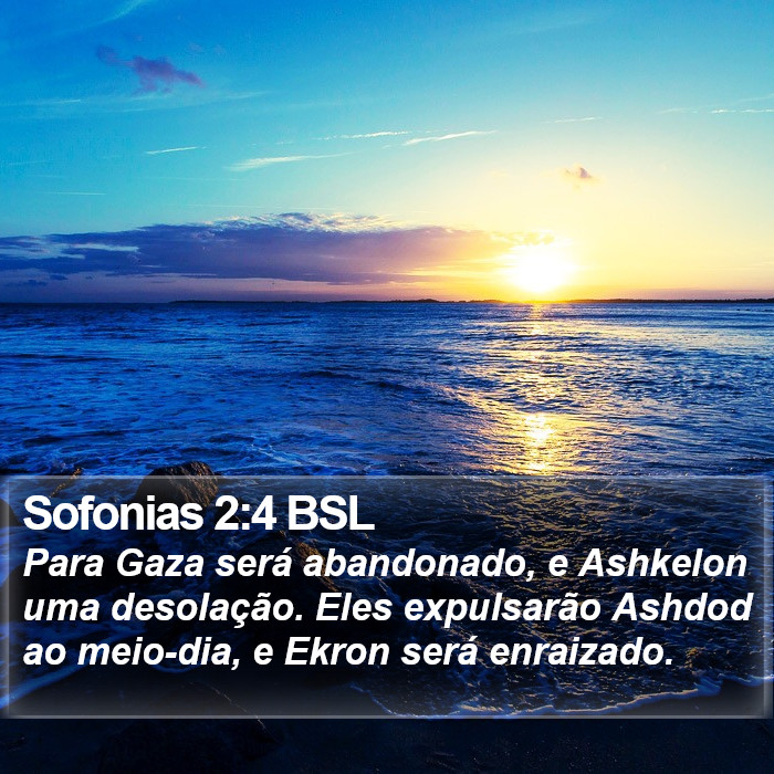 Sofonias 2:4 BSL Bible Study