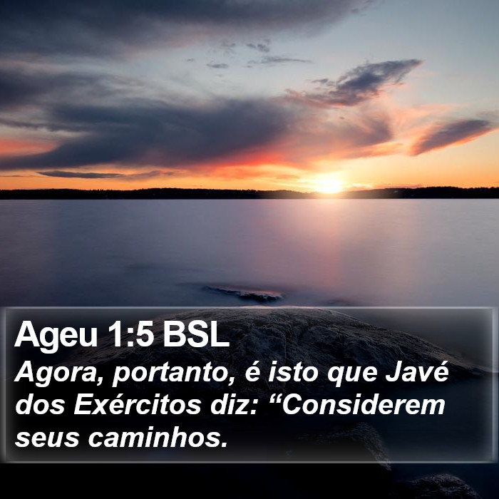 Ageu 1:5 BSL Bible Study