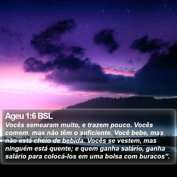 Ageu 1:6 BSL Bible Study