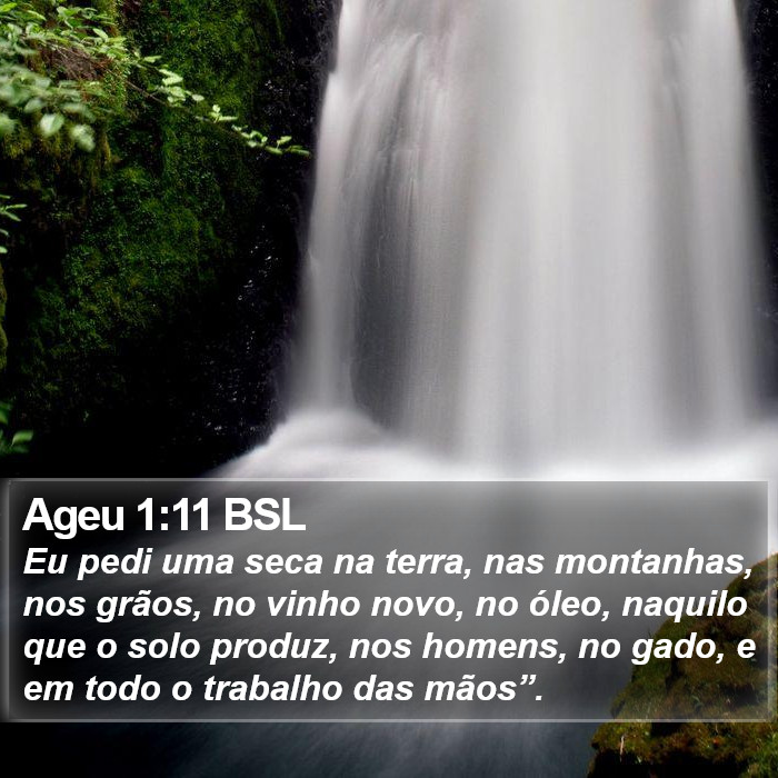 Ageu 1:11 BSL Bible Study