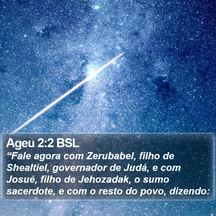 Ageu 2:2 BSL Bible Study