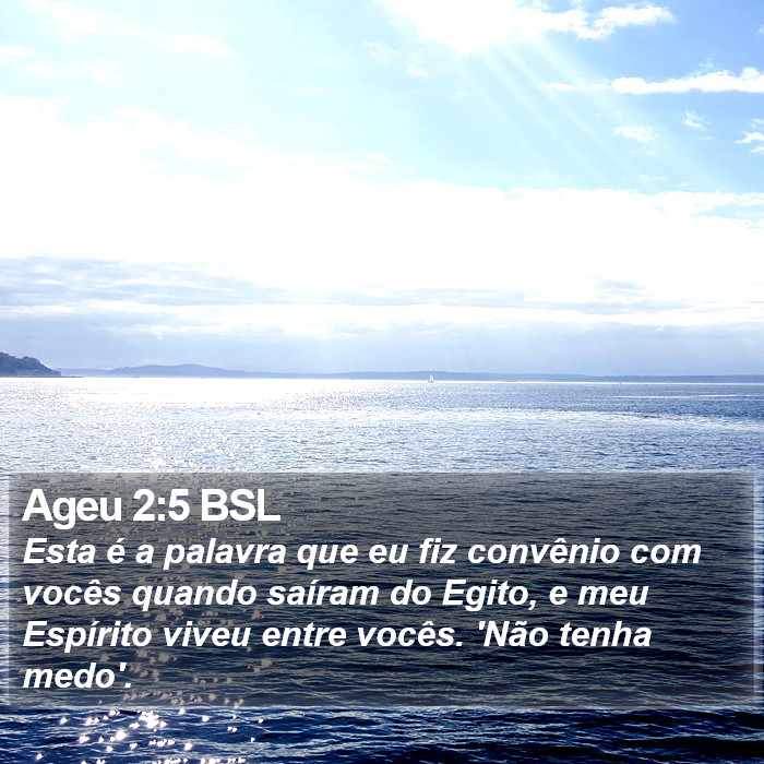 Ageu 2:5 BSL Bible Study