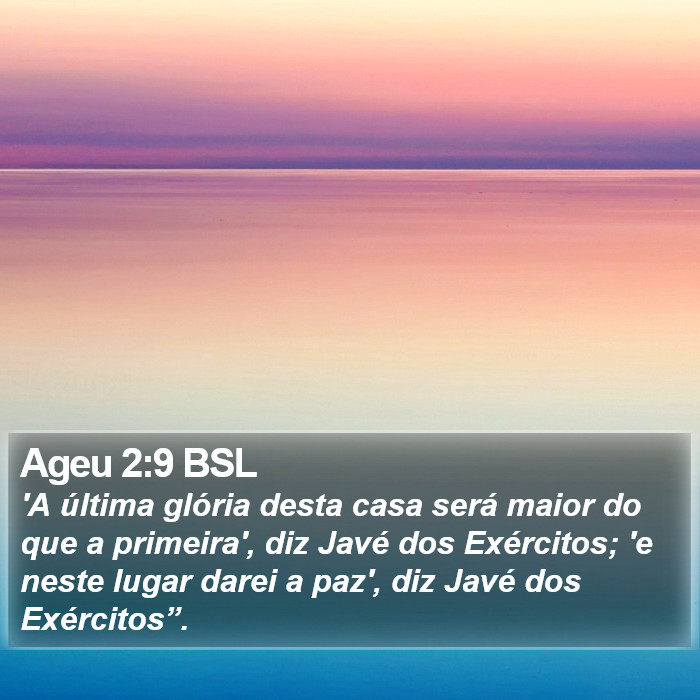 Ageu 2:9 BSL Bible Study