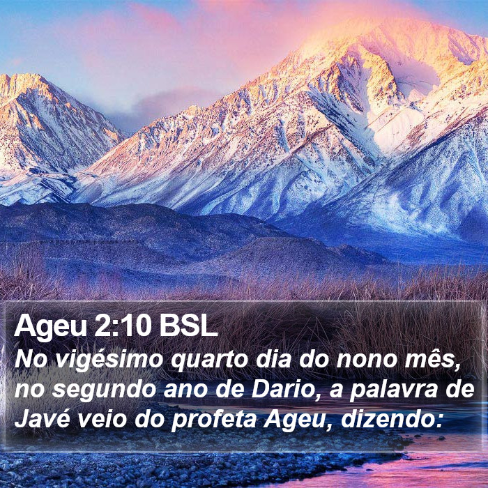 Ageu 2:10 BSL Bible Study
