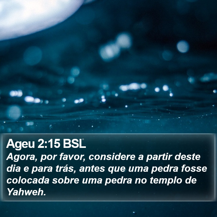 Ageu 2:15 BSL Bible Study