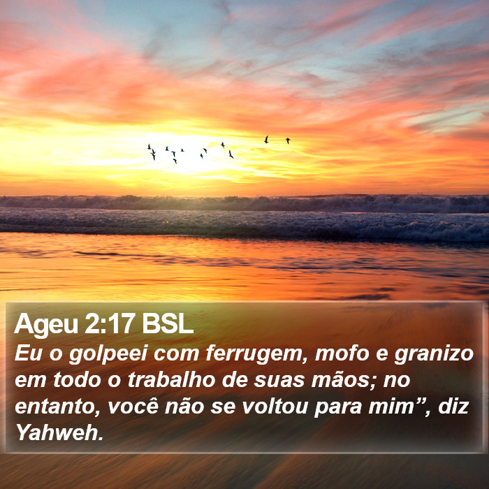 Ageu 2:17 BSL Bible Study
