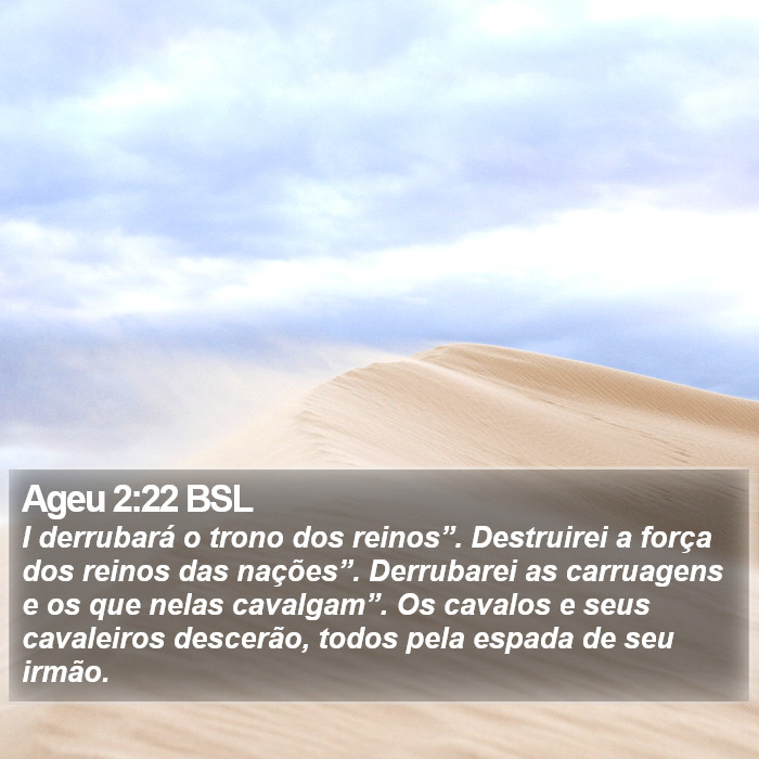 Ageu 2:22 BSL Bible Study