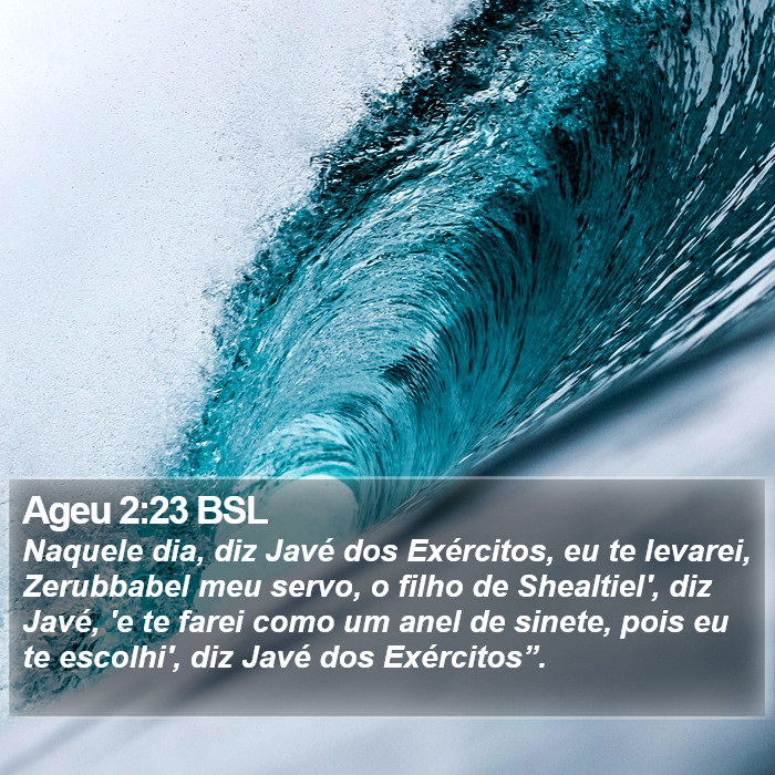 Ageu 2:23 BSL Bible Study