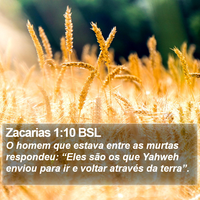 Zacarias 1:10 BSL Bible Study