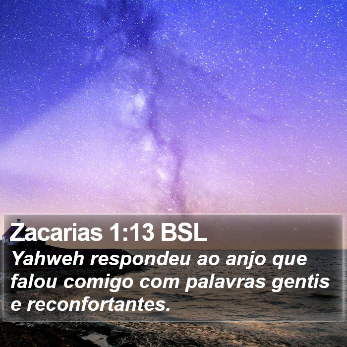 Zacarias 1:13 BSL Bible Study