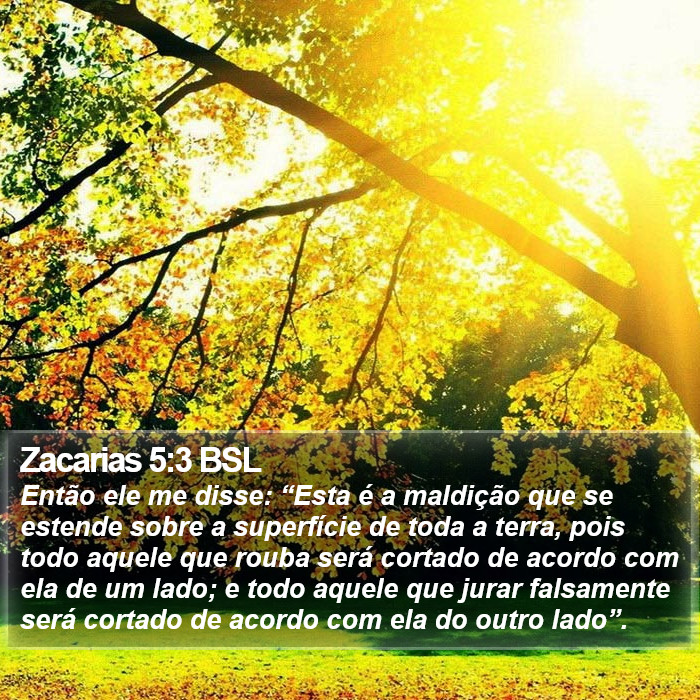 Zacarias 5:3 BSL Bible Study