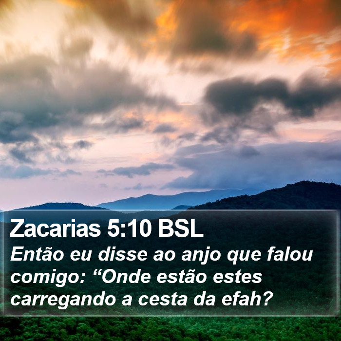 Zacarias 5:10 BSL Bible Study