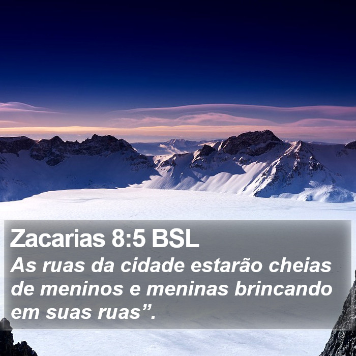 Zacarias 8:5 BSL Bible Study