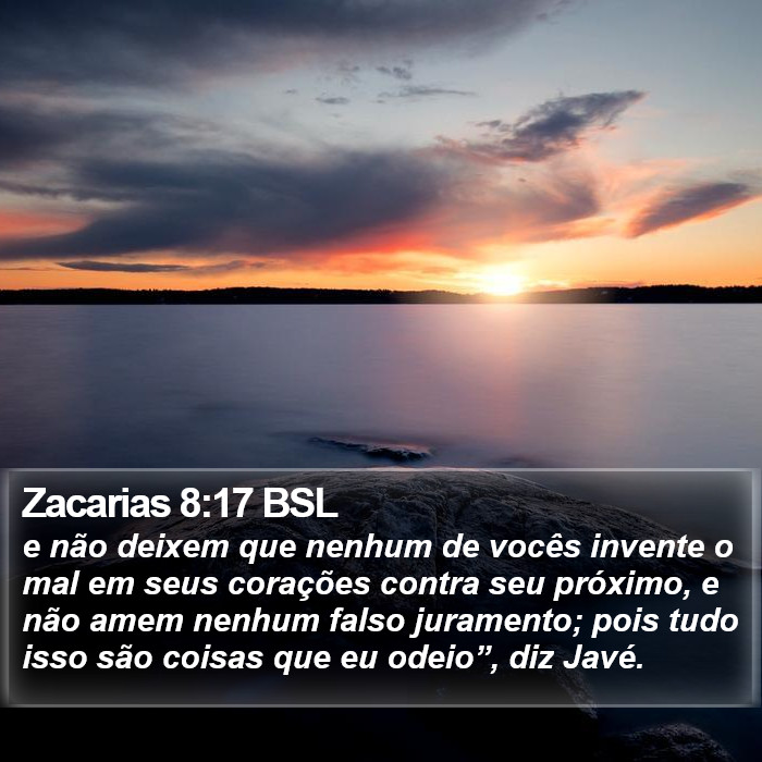 Zacarias 8:17 BSL Bible Study