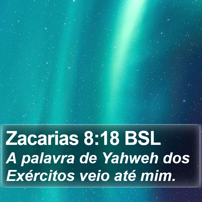 Zacarias 8:18 BSL Bible Study