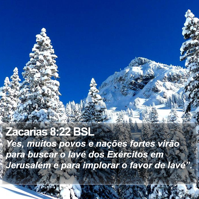 Zacarias 8:22 BSL Bible Study