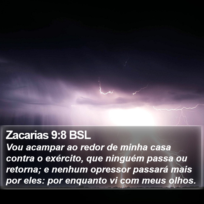 Zacarias 9:8 BSL Bible Study