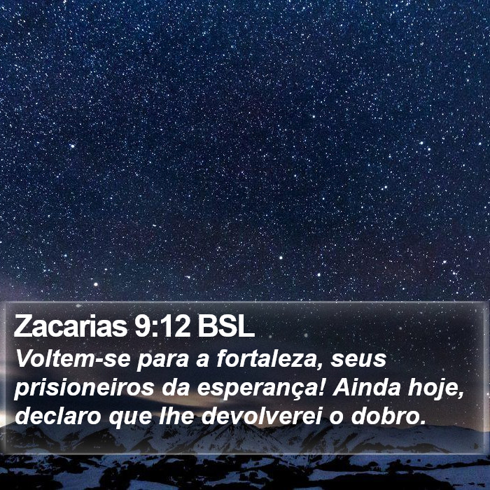 Zacarias 9:12 BSL Bible Study